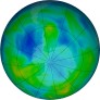 Antarctic ozone map for 2024-05-12
